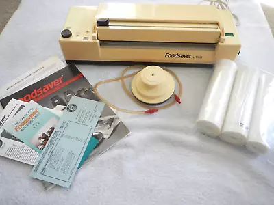 VINTAGE - FOODSAVER By TILIA - HOME VACUUM PACKING SYSTEM With OPERATING MANUAL • $90