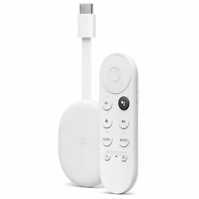 $109 • Buy Google Chromecast With Google TV 4К Media Streamer - Snow GA01919