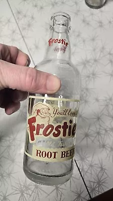 Huntington W.VA - FROSTIE Root Beer Bottle ACL Red/White 12oz WV West Virginia  • $8.99