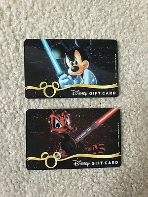 New Disney STAR WARS WEEKENDS 2013 Mickey Mouse-LukeDonald Darth Maul-gift Card • $15.99