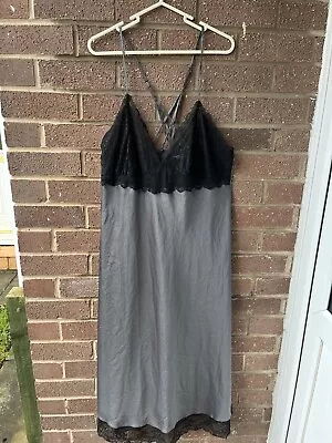 Ladies Nightwear - Charcoal Grey - Size 20 - M&S - Negligee Night Dress  • £6
