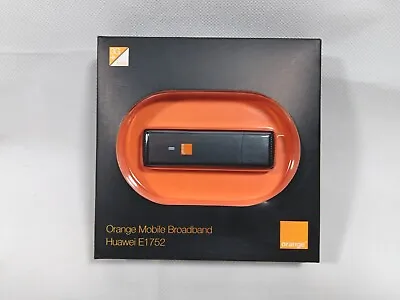 HUAWEI Mobile Broadband Dongle E1752 3G USB Modem Orange Laptop Mifi Stick • £12.99