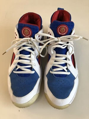 $75 • Buy White Blue NIKE ZOOM HUARACHE MANNY PACQUIAO Training Shoes Men’s Size 12