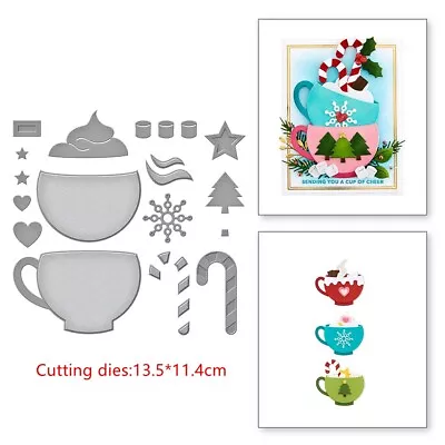 Christmas Decoration Metal Cutting Dies Stamp DIY Scrapbooking Craft Card Making • $9.09