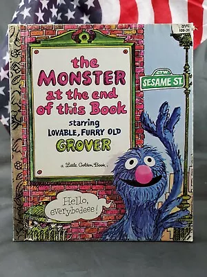 Sesame Street The Monster At The End #109-31 A Little Golden Book 22nd Printing • $7.97