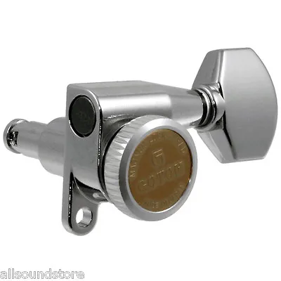 Gotoh SG360-MGT-07 6 In-Line Locking Tuners Tuning Keys MAGNUM LOCK - CHROME • $133.52