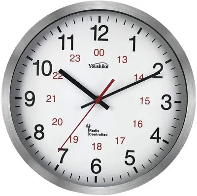 Youshiko Radio Control Wall Clock (Official UK & Ireland Version) 30cm 12-Inch • £28.99