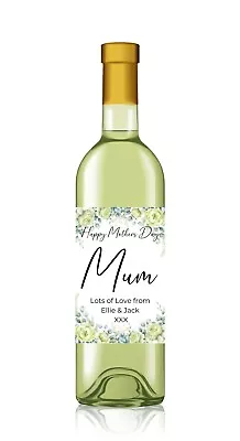 £3 • Buy Personalised Wine Bottle Label For Mum, Aunt, Nan - Mothers Day, Birthday Etc