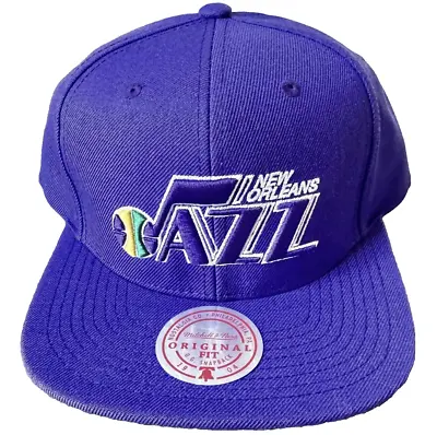 Mitchell & Ness Team Ground 2.0 Snapback HWC New Orleans Jazz Snapback Cap Hat • $23.97