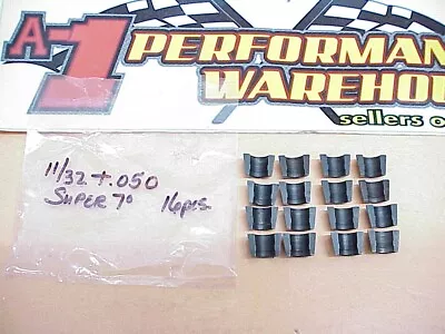 16 Super 7° Steel Valve Locks 11/32 +.050  FLAT Groove Black Oxide NASCAR • $25