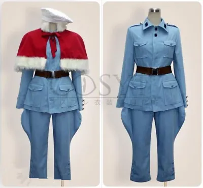 COSYT Axis Power Hetalia Finland Cosplay Costume Cos Clothing With Red Cloak@ • $28.57