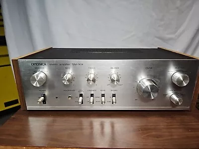 Vintage Optonica SM-1414 Stereo Amplifier Silver Face Wood Grain Extremely Clean • $339.99