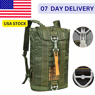 Parachute Bag Tactical Backpack Military Duffle Pilot Helmet Bag Heavy Duty • $34.99