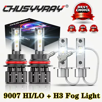 For Subaru Impreza 2002 2003 4X 6000K LED Headlight Hi/Lo Beam + Fog Light Bulbs • $36.99