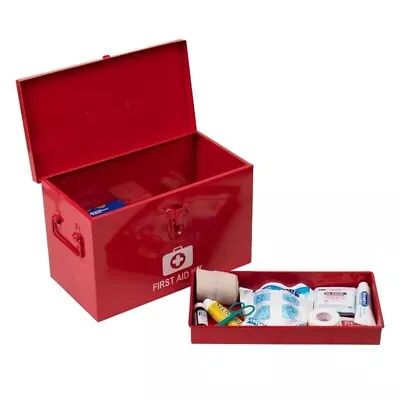 Household First Aid Kit Emergency Medical Supply Organizerwith Detachable Tray • $28.79