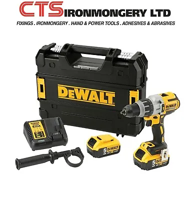 £234 • Buy DeWalt DCD996P2-GB 18v 5Ah XR Li-Ion Brushless Hammer Drill Driver
