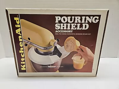 Vintage KitchenAid Hobart K5-A White One Piece Pouring Shield K-5-A-PS - EUC • $34.95