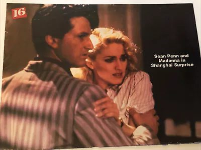 Vintage 70’s Pinup Sean Penn Madonna Mitch Gaylord Teen Magazine Pin-Up 1 Page • $10