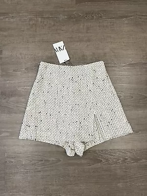 Zara Women’s Mini Skirt With Slit And Built-in Shorts Size S  • $20