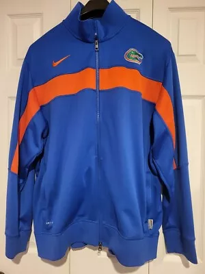 Nike Dri-Fit Florida Gators Size Men's 2XL Full Zip Jacket Blue And Orange NWOT • $35