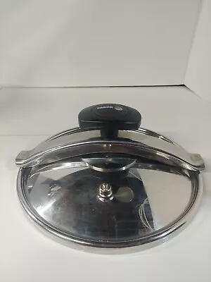 Fagor Stainless Pressure Cooker Screw 8L Vitro Induction 10.5  Lid Cover ONLY • $38.96