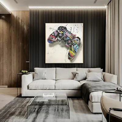 Graffiti Art Gamepad Posters Canvas Painting Picture Wall Art Living Room Decors • $15.84