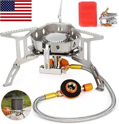 Outdoor Picnic Gas Burner Portable Backpacking Camping Hiking Mini Stove Cooker • $15.59