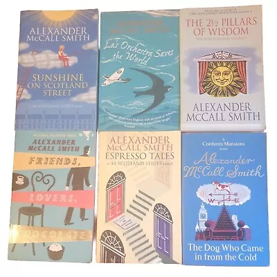 Lot Of X6 Novels Alexander McCall Smith Various Series: 44 Scotland Street Etc • £8.99