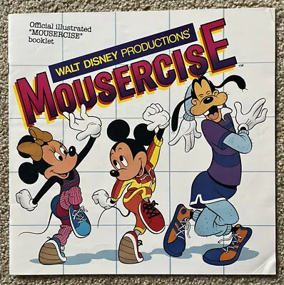 WALT DISNEY - Mousercise LP W/ BOOKLET - 1982 Disneyland 62516 Vinyl * /VG+ • $10.12