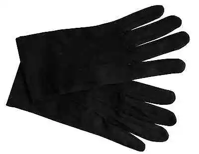 Gloves Mens Black Thin Nylon Dress Tux Stretch 1 Size Fits Most Virus Washable • $7.95