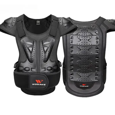 Back Protector Motorcycle Armor Adult Spine Chest Body Protection Skateboard New • $58.04