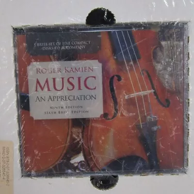 Music An Appreciation By Roger Kamien 5-CD Disc Set Ninth Edition Sixth Brief • $22.95