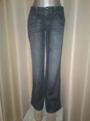 NEW • Elle Bootcut Dark Wash Denim Jeans • Boyfriend Fit • 27 X 31 • Size 2 • $24.99
