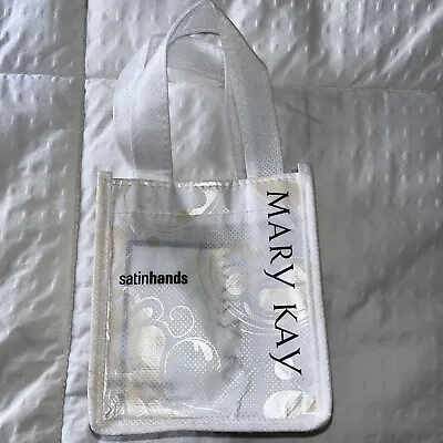 Mary Kay Satin Hands Pampering Set Gift Bag Softener Scrub Cream Fragrance Free • $10.49
