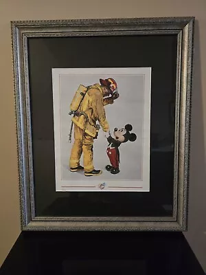 Disney - Mickey And Fireman By Charles Boyer 14  X 11  Framed • $42.99