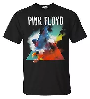 Rex Men's Pink Floyd Prism Short Sleeve Crew Neck Graphic T-Shirt - Black • $12.95