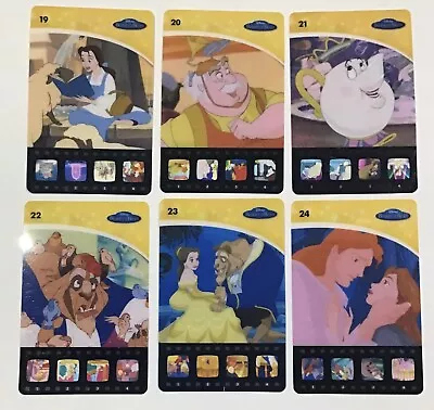 Disney Movie Stars Cards Woolworths - Set 6 Beauty & The Beast • $20