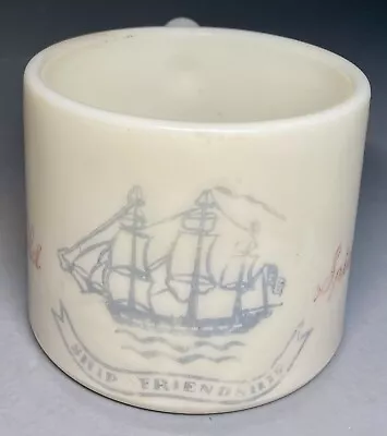 ￼ Vintage Old Spice “Ship Friendship” Nautical Shaving Mug Shulton NJ USA ￼￼ • $16.19