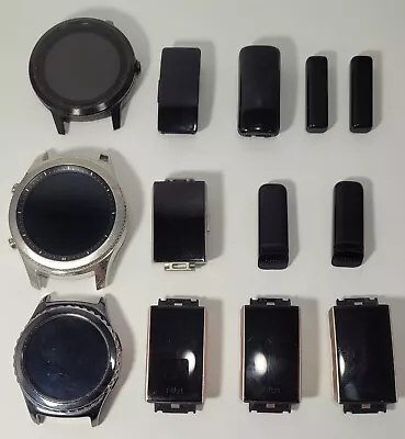 Lot Of 13 Smart Watches Fitness Trackers Samsung Fitbit Garmin -  Untested • $26