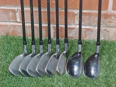 $164.66 • Buy Adams IDEA Oversize Stainless Steel Golf Clubs Set Irons 3 & 4  Hybrids & 5 - PW
