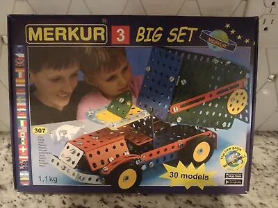 Merkur Toys Metal Construction Big Set 307 Makes 30 Models NIOB • $75