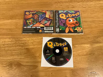 Q*bert PS1 PlayStation 1 - Complete CIB W Manual!!  Tested And Working! • $7.97