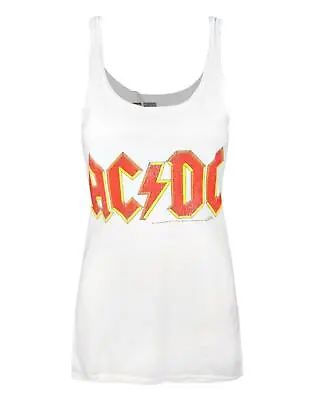 Amplified AC/DC Comics Logo White Women's Vest • £19.99