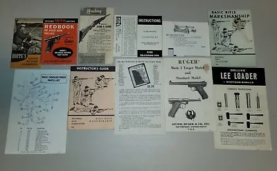 Lot Of 11 Gun Manuals Brochures- Ruger NRA Mossberq Redbook Gun Cleaning • $29.95