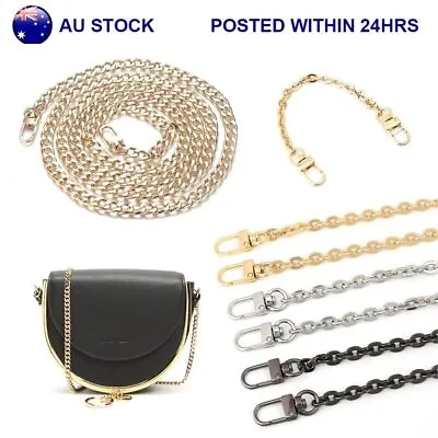 20/100/120cm Metal Handbag Shoulder Strap Crossbody Bag Purse Chain Replacement • $6.99