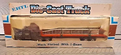 Ertl 1239 1:64 Mack Flatbed W/I-Beam Die Cast Truck • $11.99