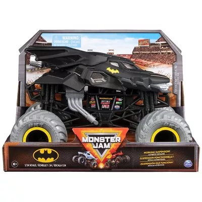 New Monster Jam Batman 2023 Series 19 Die Cast 1:24 Spin Master Black Truck • $26