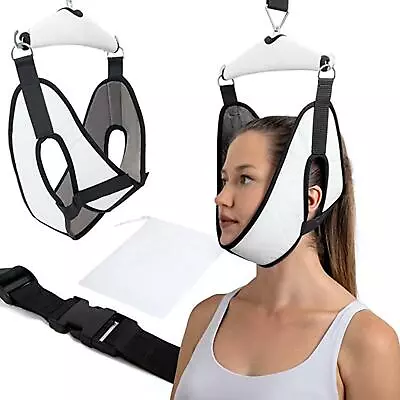 Portable Cervical Neck Traction Device Over Door Spine Decompressor Home • £21.74