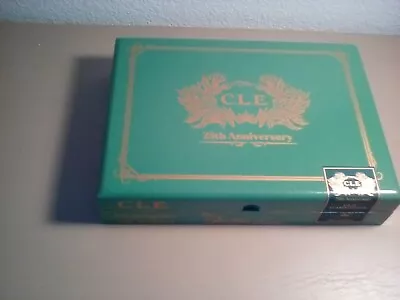 C.L.E. 25th Anniversary Green Wooden Cigar Box • $7.20