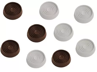 £5.82 • Buy THICK RUBBER CASTOR CUPS NON SLIP Protect Grip Wood Laminate Tile Floor Carpet